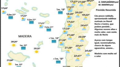 Previsão para Domingo, 10 de Julho Previsão para Domingo, 10 de Julho