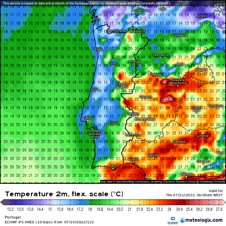 Previsão do tempo de 20 a 25 de Julho - Calor