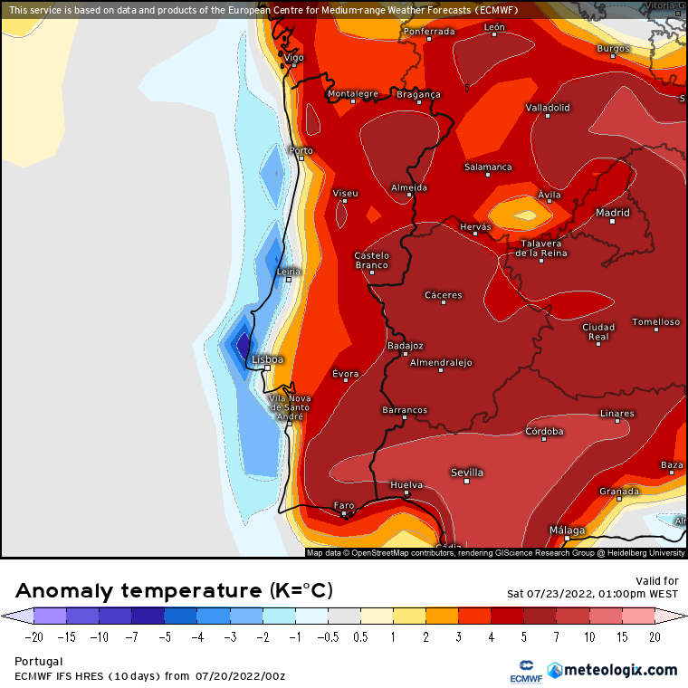 Previsão do tempo de 20 a 25 de Julho - Calor