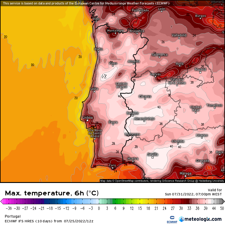 Previsão Alargada 26 a 31 de Julho - Muito vento e depois muito calor