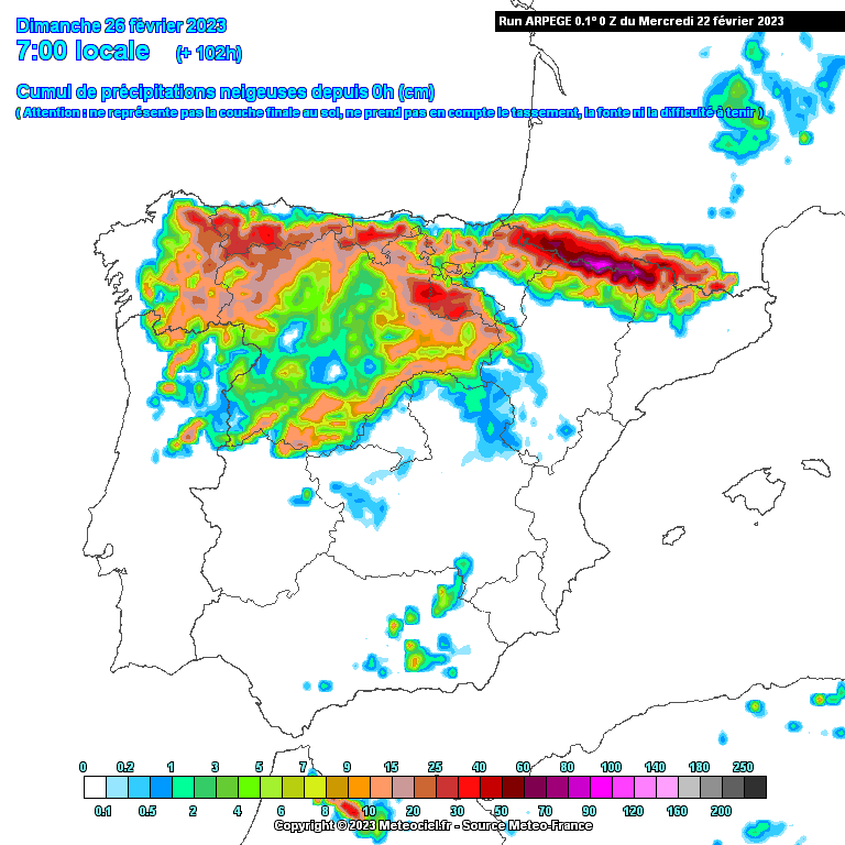 Previsão para 24 e 26 de Fevereiro - Frio de Inverno, pouca precipitação