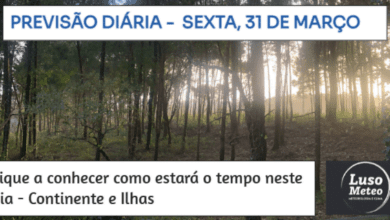 Previsão para Sexta, 31 de Março