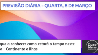 Previsão para Quarta, 8 de Março Previsão para Quarta, 8 de Março