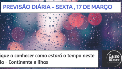 Previsão para Sexta, 17 de Março
