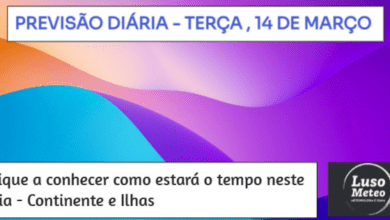 Previsão para Terça, 14 de Março Previsão para Terça, 14 de Março