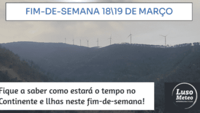 Previsão para o fim-de-semana 1819 de Março