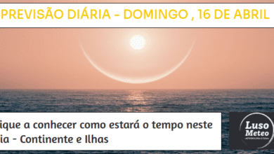 Previsão para Domingo, 16 de Março