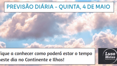 Previsão para Quinta, 4 de Maio
