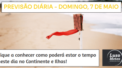 Previsão para Domingo, 7 de Maio Previsão para Domingo, 7 de Maio