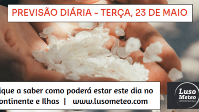 Previsão para Terça, 23 de Maio Previsão para Terça, 23 de Maio