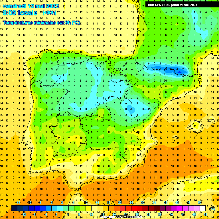 Previsão para Sexta, 12 de Maio