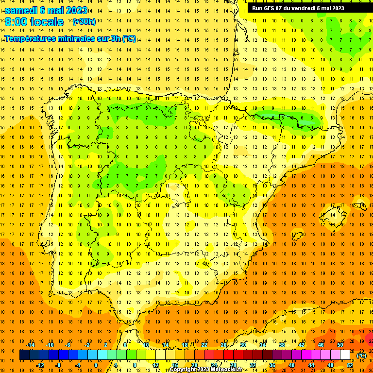 Previsão para Sábado, 6 de Maio