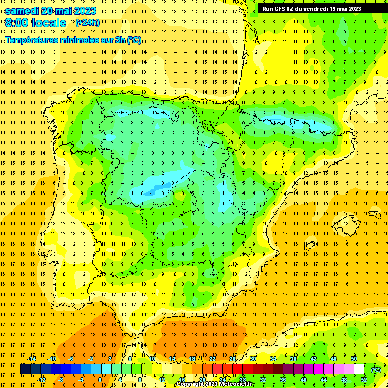 Previsão para Sábado, 20 de Maio