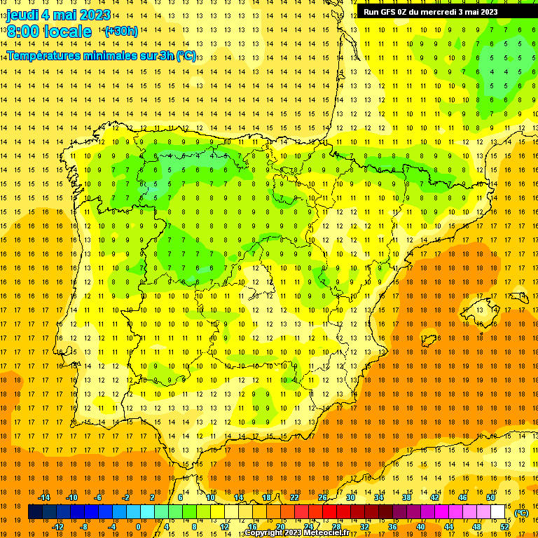 Previsão para Quinta, 4 de Maio