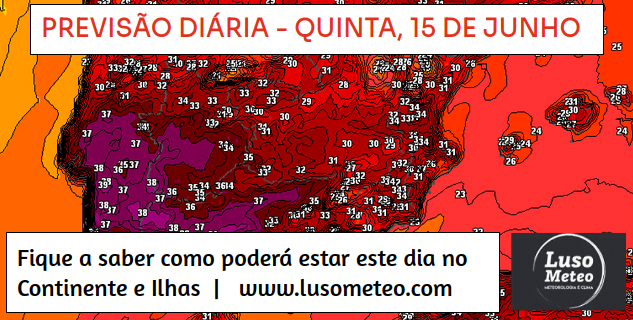 Previsão para Quinta, 15 de Junho Previsão para Quinta, 15 de Junho