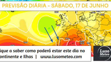 Previsão para Sábado, 17 de Junho