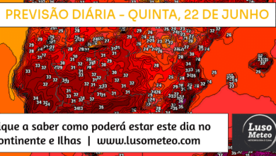 Previsão para Quinta, 22 de Junho