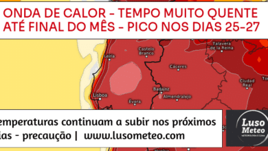 Onda de calor severa: Temperaturas sobem, pico nos dia 2627 (Até 45ºC)