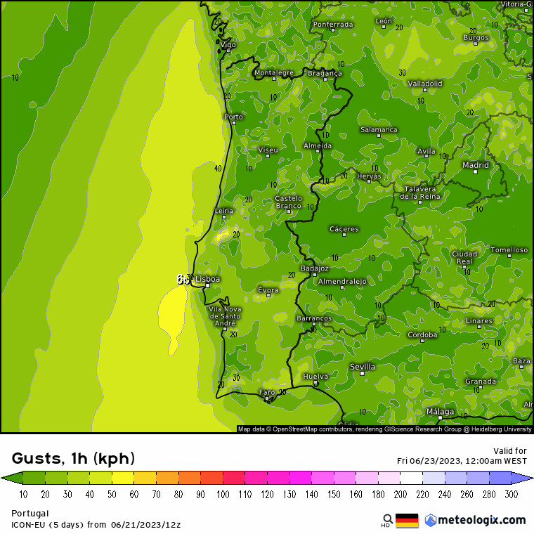 Previsão para Sexta, 23 de Junho