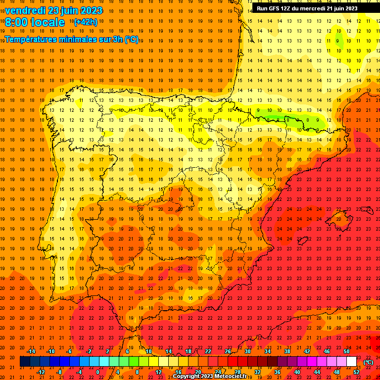 Previsão para Sexta, 23 de Junho