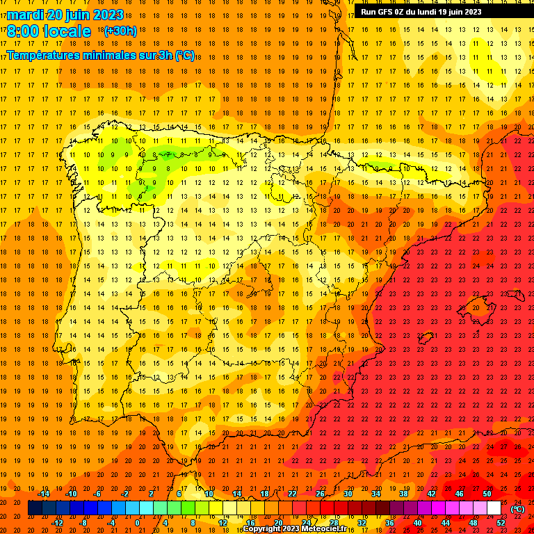 Previsão para Terça, 20 de Junho