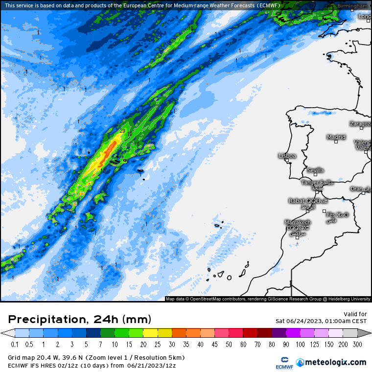 Previsão para Sexta, 23 de Junho