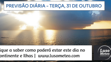 Previsão para Terça, 31 de Outubro
