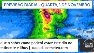 Previsão para Quarta, 1 de Novembro
