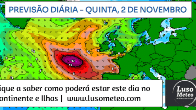 Previsão para Quinta, 2 de Novembro