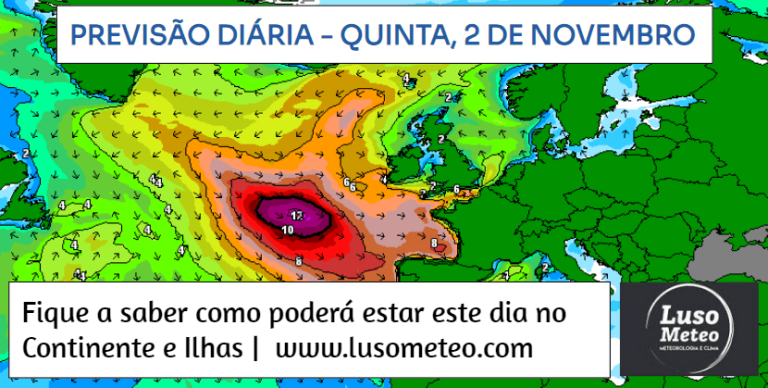 Previsão para Quinta, 2 de Novembro Previsão para Quinta, 2 de Novembro