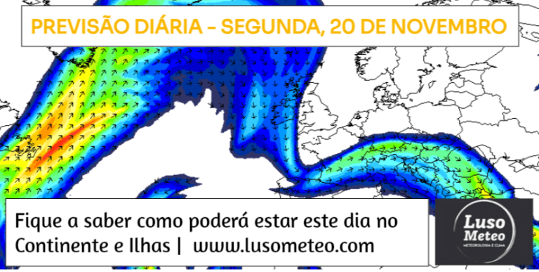 Previsão do Tempo para Segunda, 20 de Novembro de 2023