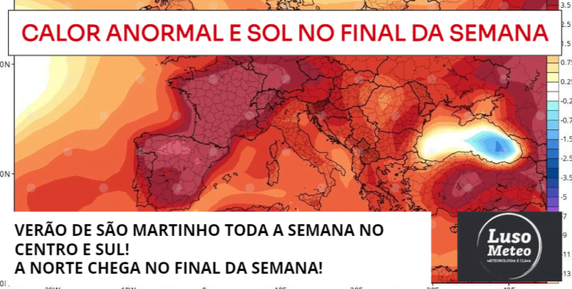 Calor - Verão de São Martinho - Previsão 13 a 19 de Novembro de 2023 Calor - Verão de São Martinho - Previsão 13 a 19 de Novembro de 2023