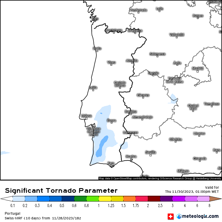 Muita chuva e vento na Quinta-feira, dia 30 de Novembro - Risco de inundações - Informação Especial Muita chuva e vento na Quinta-feira, dia 30 de Novembro - Risco de inundações - Informação Especial
