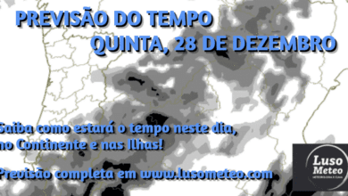 Previsão do Tempo para Quinta, 28 de Dezembro de 2023
