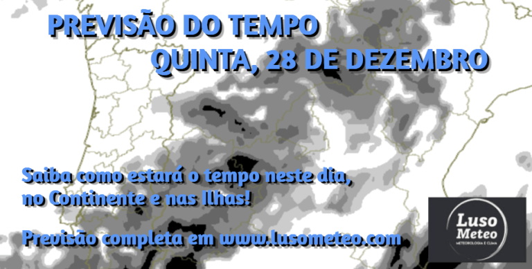 Previsão do Tempo para Quinta, 28 de Dezembro de 2023 Previsão do Tempo para Quinta, 28 de Dezembro de 2023