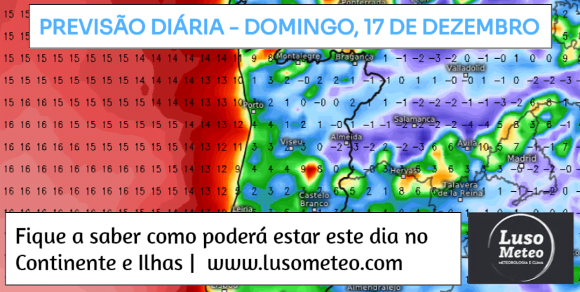 Previsão do Tempo para Domingo, 17 de Dezembro de 2023 Previsão do Tempo para Domingo, 17 de Dezembro de 2023