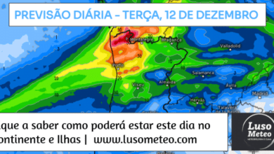 Previsão do Tempo para Terça, 12 de Dezembro de 2023