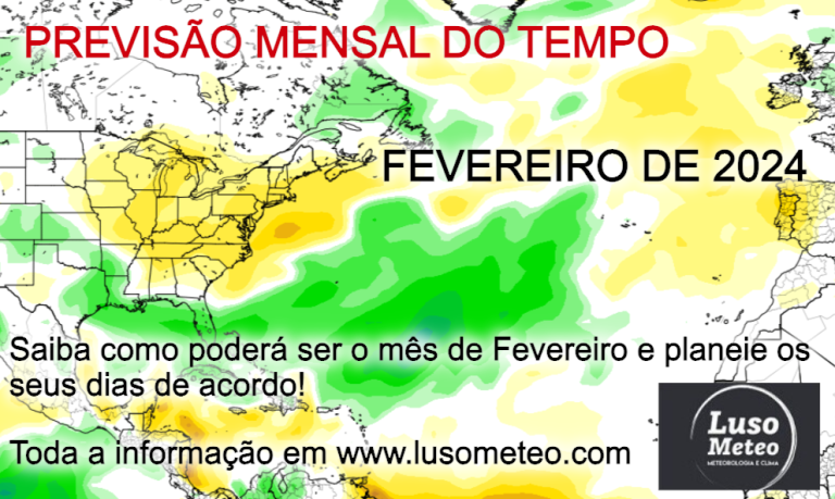 Previsão do Tempo para o mês de Fevereiro de 2024 Previsão do Tempo para o mês de Fevereiro de 2024