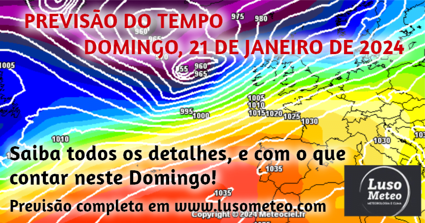 Previsão do Tempo para Domingo, 21 de Janeiro de 2024 Previsão do Tempo para Domingo, 21 de Janeiro de 2024