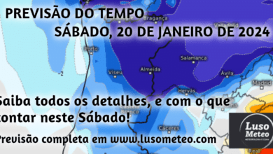 Previsão do tempo para Sábado, 20 de Janeiro de 2024 Previsão do tempo para Sábado, 20 de Janeiro de 2024