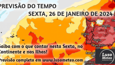 Previsão do Tempo para Sexta, 26 de Janeiro de 2024