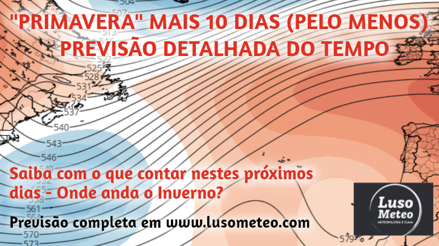 Primavera nos próximos 10 dias (com uma mudança temporária pelo meio) Primavera nos próximos 10 dias (com uma mudança temporária pelo meio)
