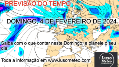 Previsão do Tempo para Domingo, 4 de Fevereiro de 2024