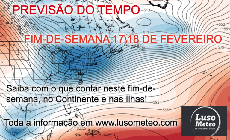 O Tempo no Fim-de-Semana – Tempo de Primavera! – Previsão para dias 17 e 18 de Fevereiro de 2024 O Tempo no Fim-de-Semana - Tempo de Primavera! - Previsão para dias 17 e 18 de Fevereiro de 2024