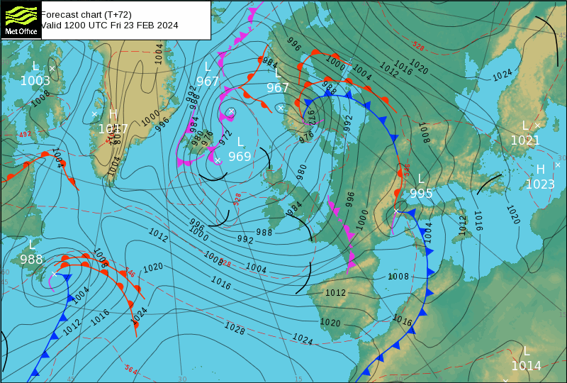Tempo na Sexta - Análise FRONTAL MetOffice