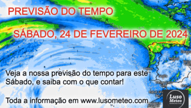 Tempo no Sábado, 24 de Fevereiro de 2024 - Previsão Meteorológica