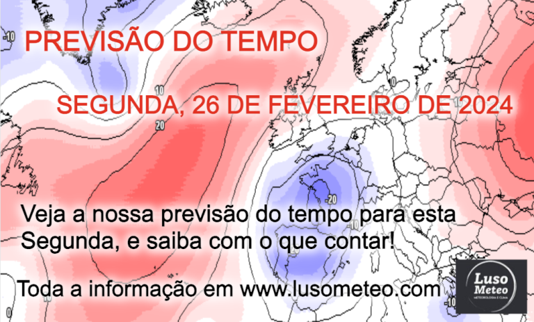 Tempo na Segunda, 26 de Fevereiro de 2024 – Frio, Vento e Neve Tempo na Segunda, 26 de Fevereiro de 2024 - Frio, Vento e Neve