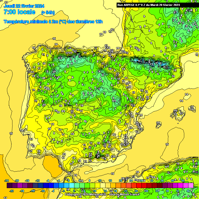 Tempo na Quinta, 22 de Fevereiro de 2024 - Previsão Temperaturas na Quinta-feira