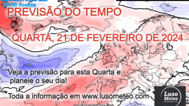 Previsão do Tempo para Quarta, 21 de Fevereiro de 2024