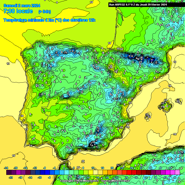 Tempo no Sábado, 2 de Março de 2024 - Puro Inverno no primeiro Sábado do mês Tempo frio no Sábado - Temperaturas